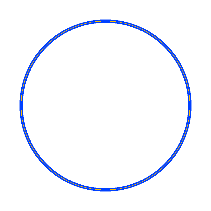 3次ベジェ曲線による擬円