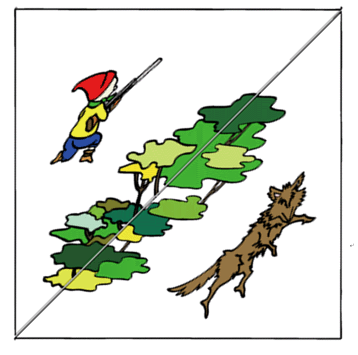 Illustration: forest in between